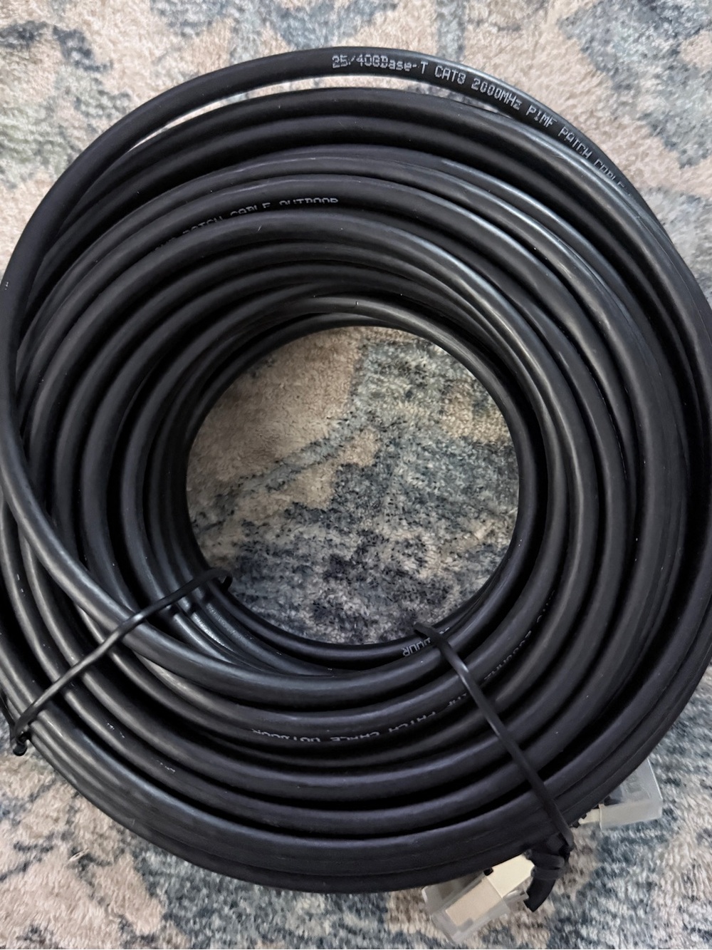 Outdoor Ethernet Cable – 25 ft – CAT8 2000MHz PIMF Shielded